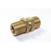 Brass Bulkhead Hex Nipple Adapter Male End